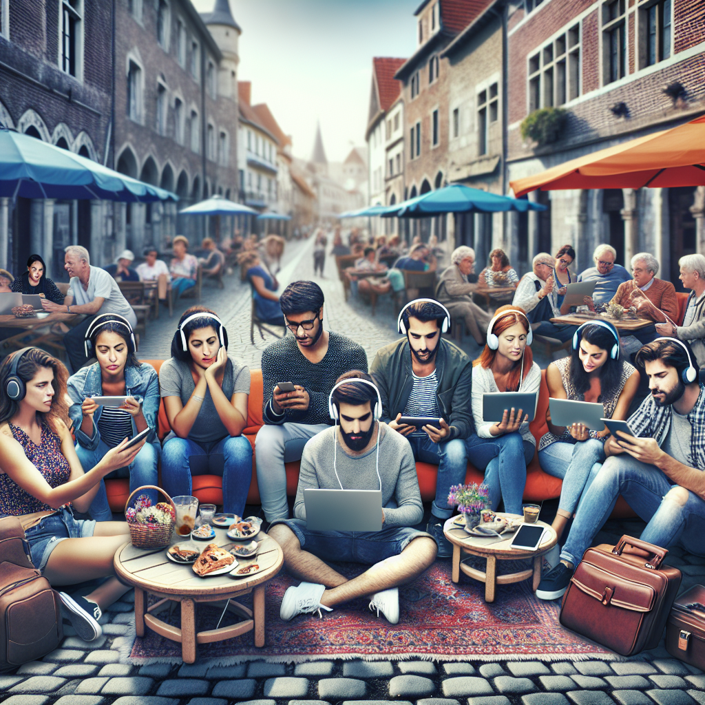 Travelers watching IPTV in Europe