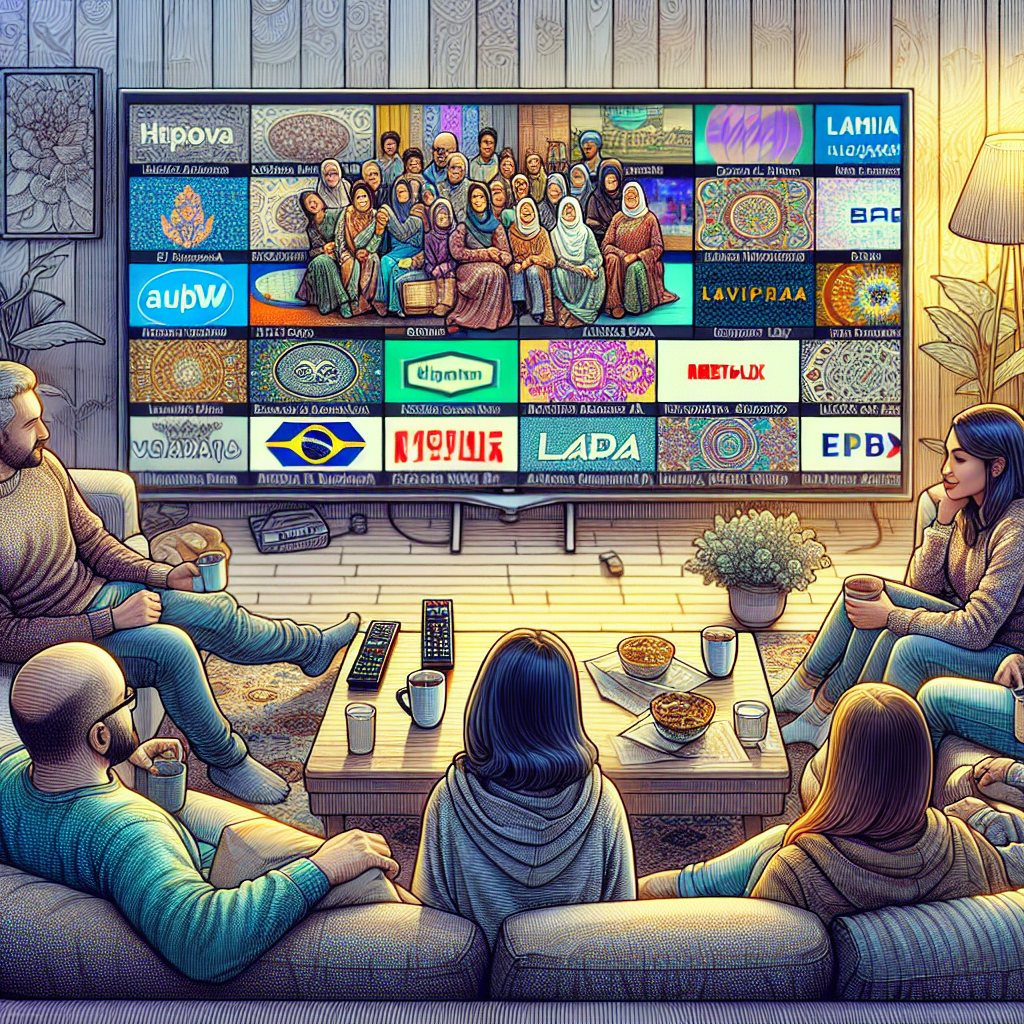 Expats watching IPTV on a TV screen