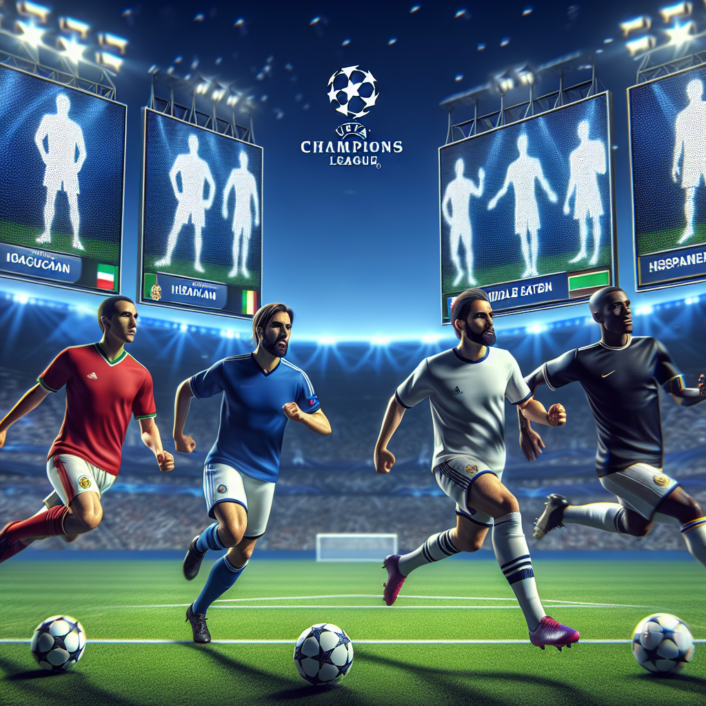 Champions League football match