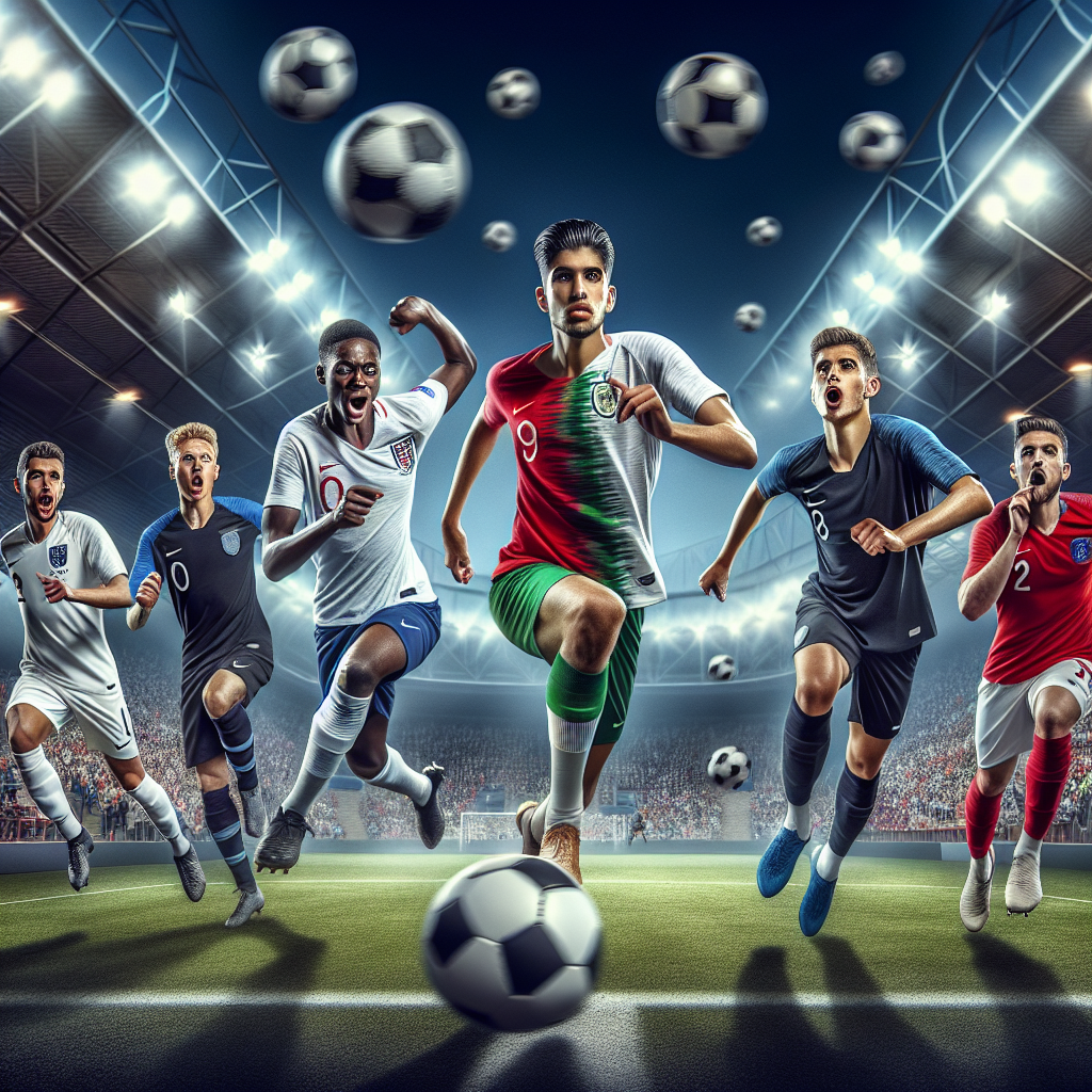 Young European football stars