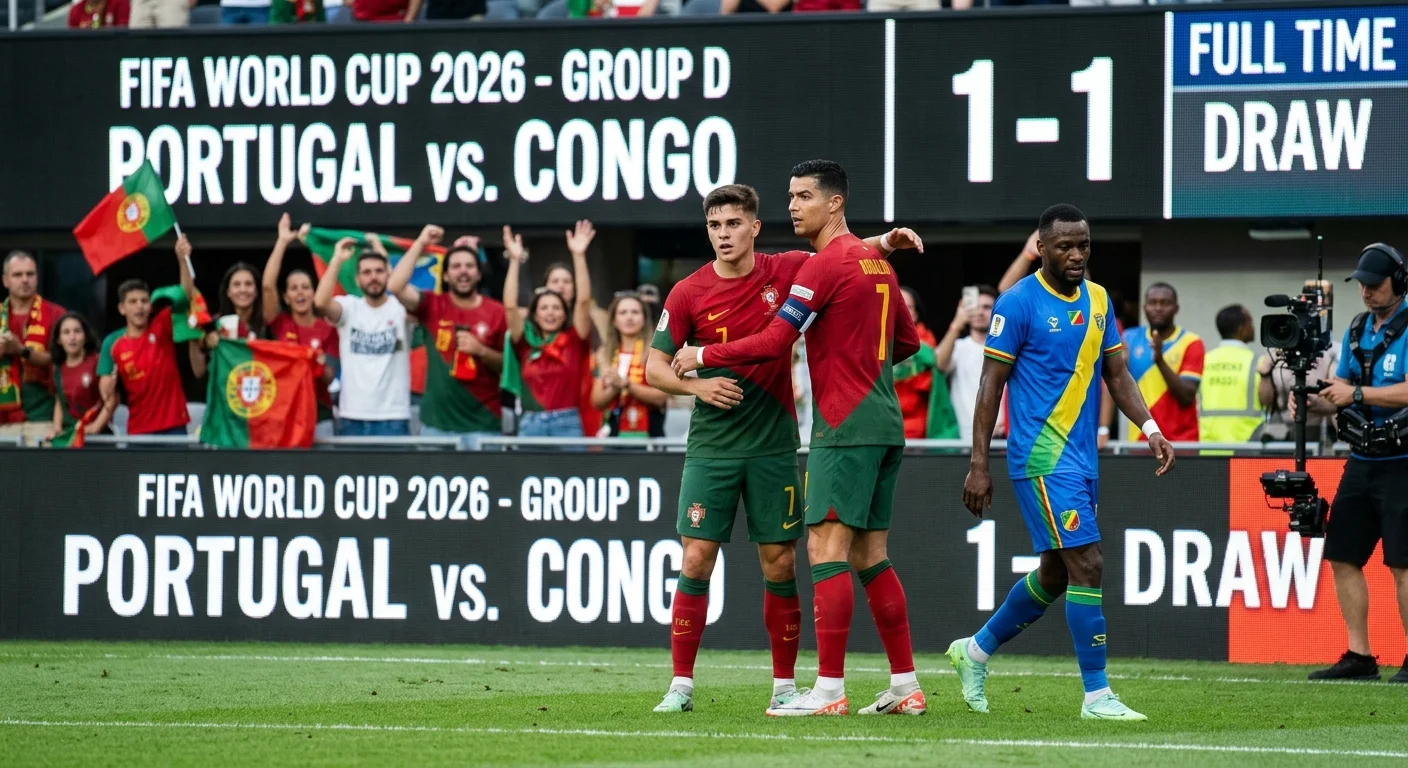 PORTUGAL DRAWS CONGO