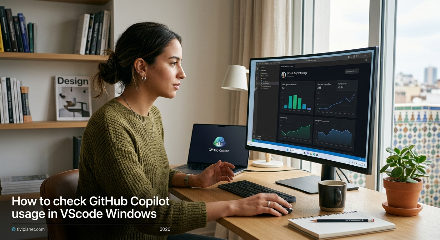 Check GitHub Copilot Usage in VSCode Windows