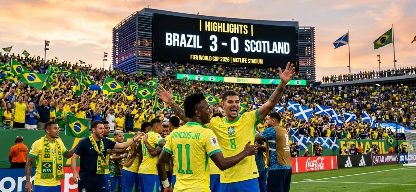 Highlights Brazil 3 x 0 Scotland