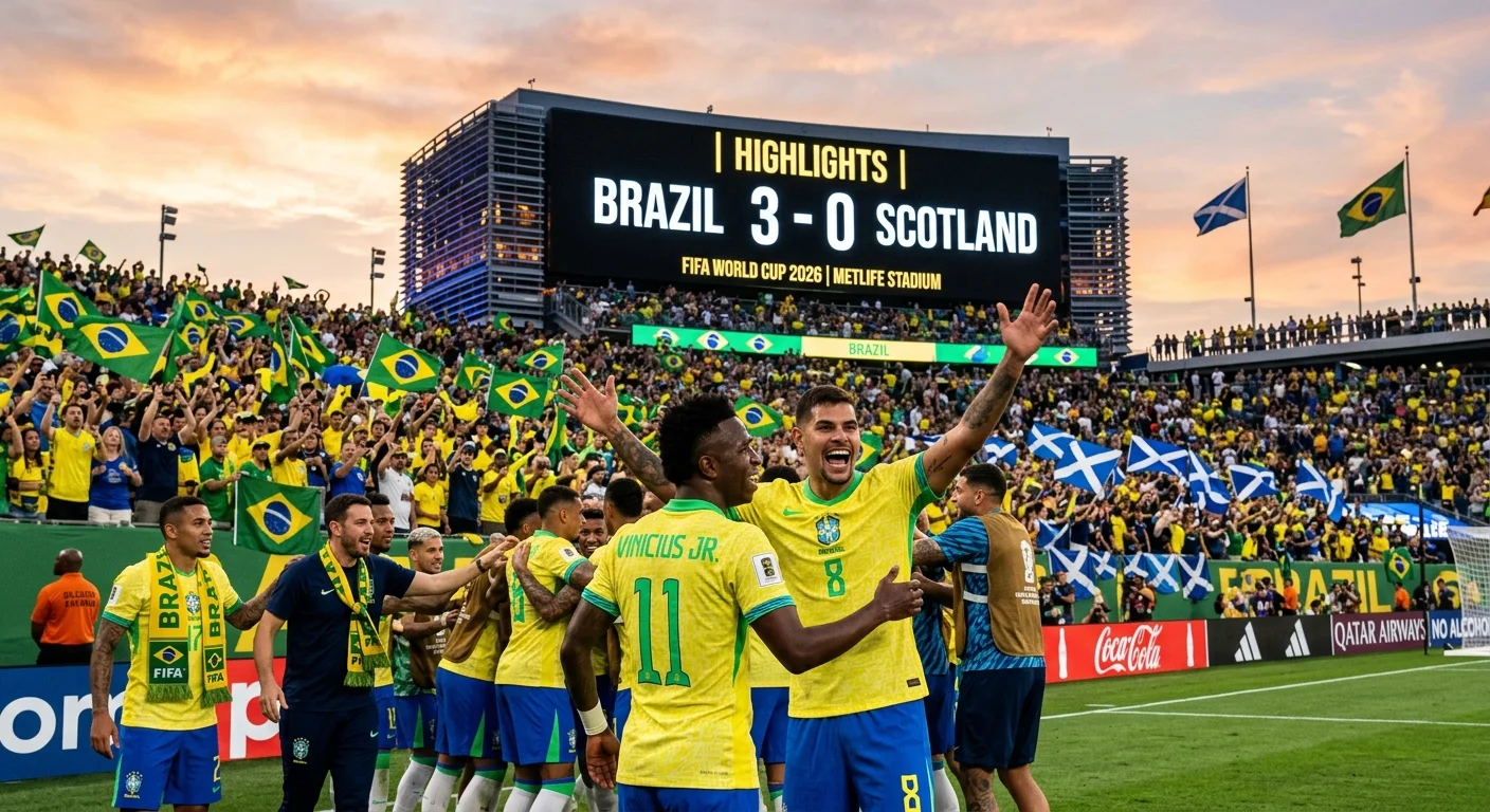 Highlights Brazil 3 x 0 Scotland