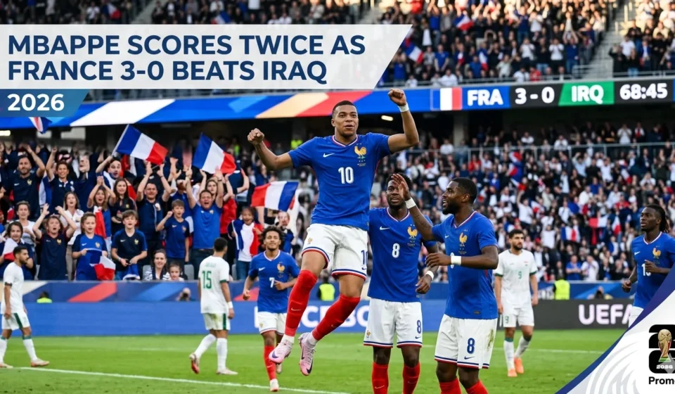 Kylian Mbappe Scores Twice as France Beats Iraq in Philadelphia – Complete Match Analysis Kylian Mbappe Scores