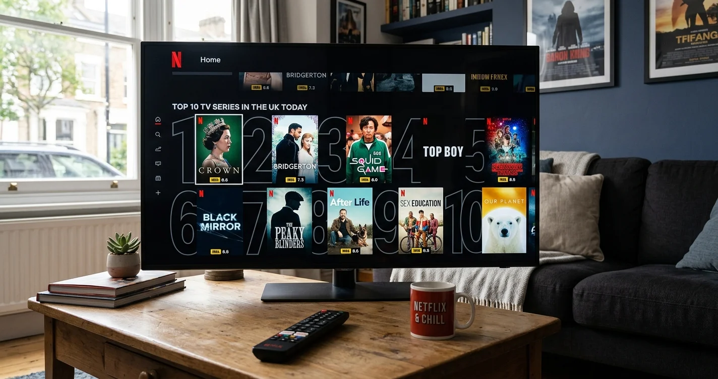 Top 10 Netflix Series in UK IMDB