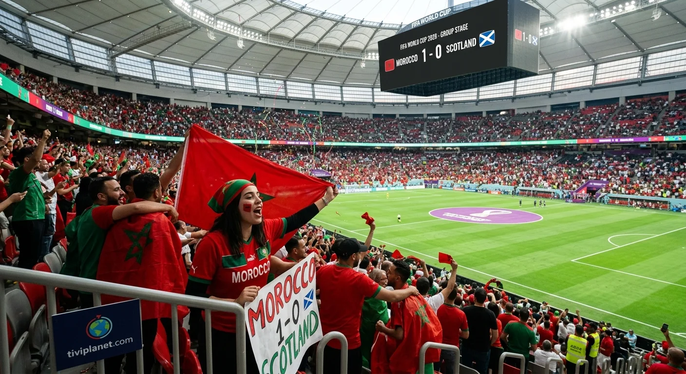 Morocco Beat Scotland 1–0 as Ismael Saibari