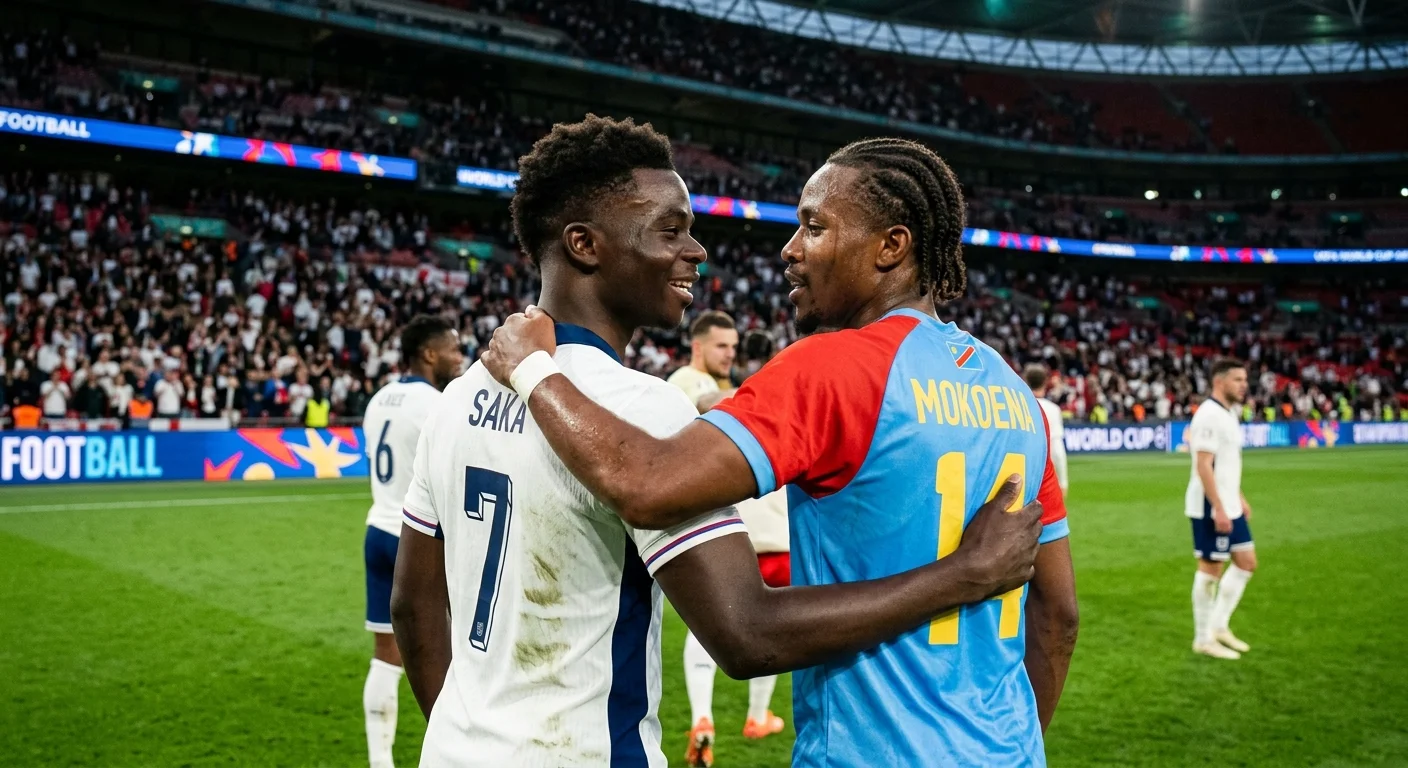 England 2-1 DR Congo Match Report