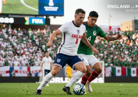 England Faces Mexico