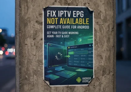 EPG Not Available IPTV Android
