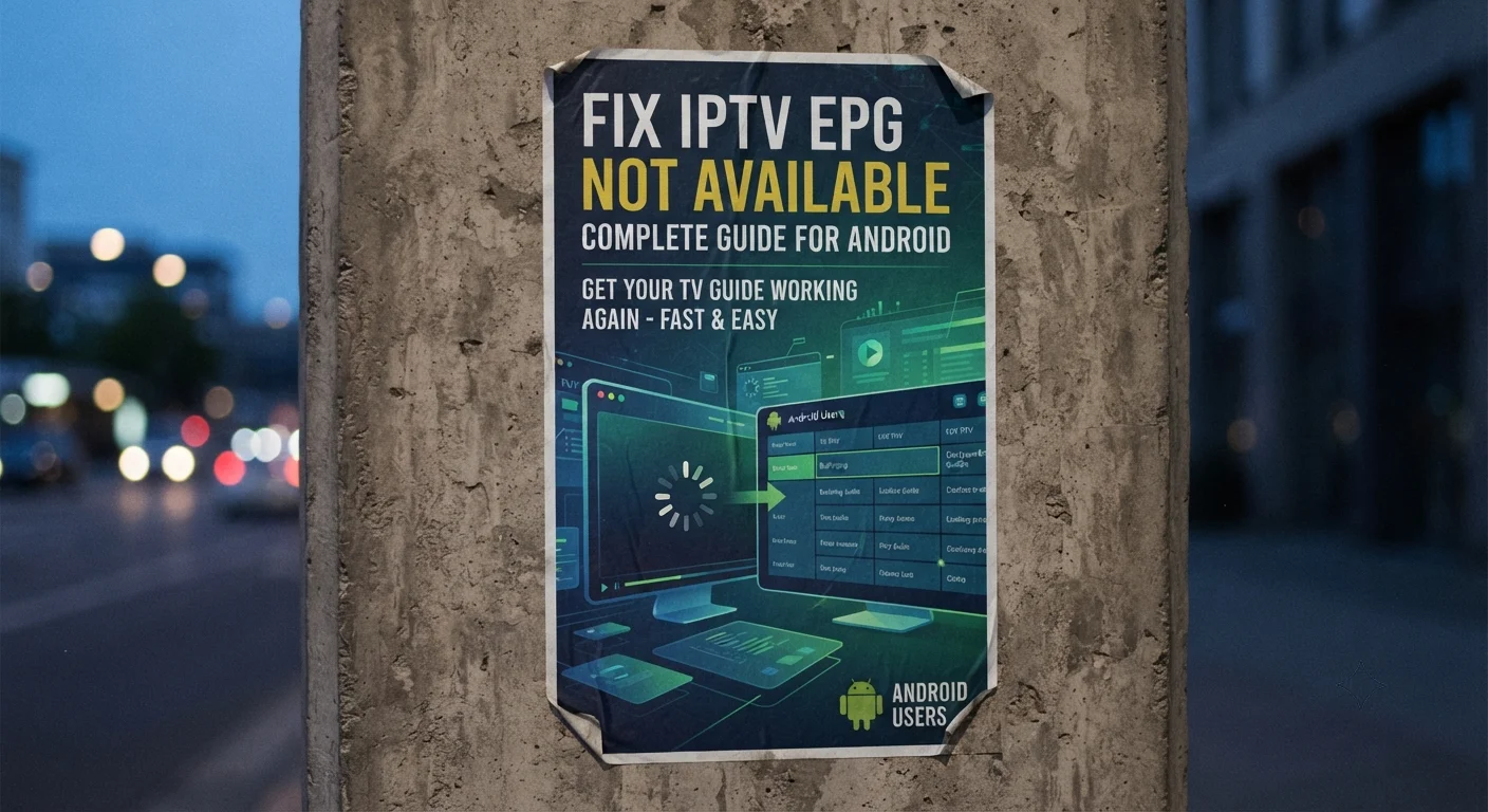 How to Fix EPG Not Available IPTV Android (Complete Guide) EPG Not Available IPTV Android