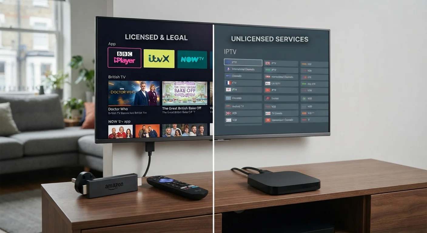 Legal and illegal IPTV in the UK